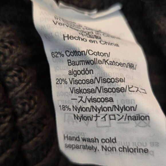 Madewell Women's Green Chunky Knit Patch Pocket Sweater Size M - Picture 9 of 9